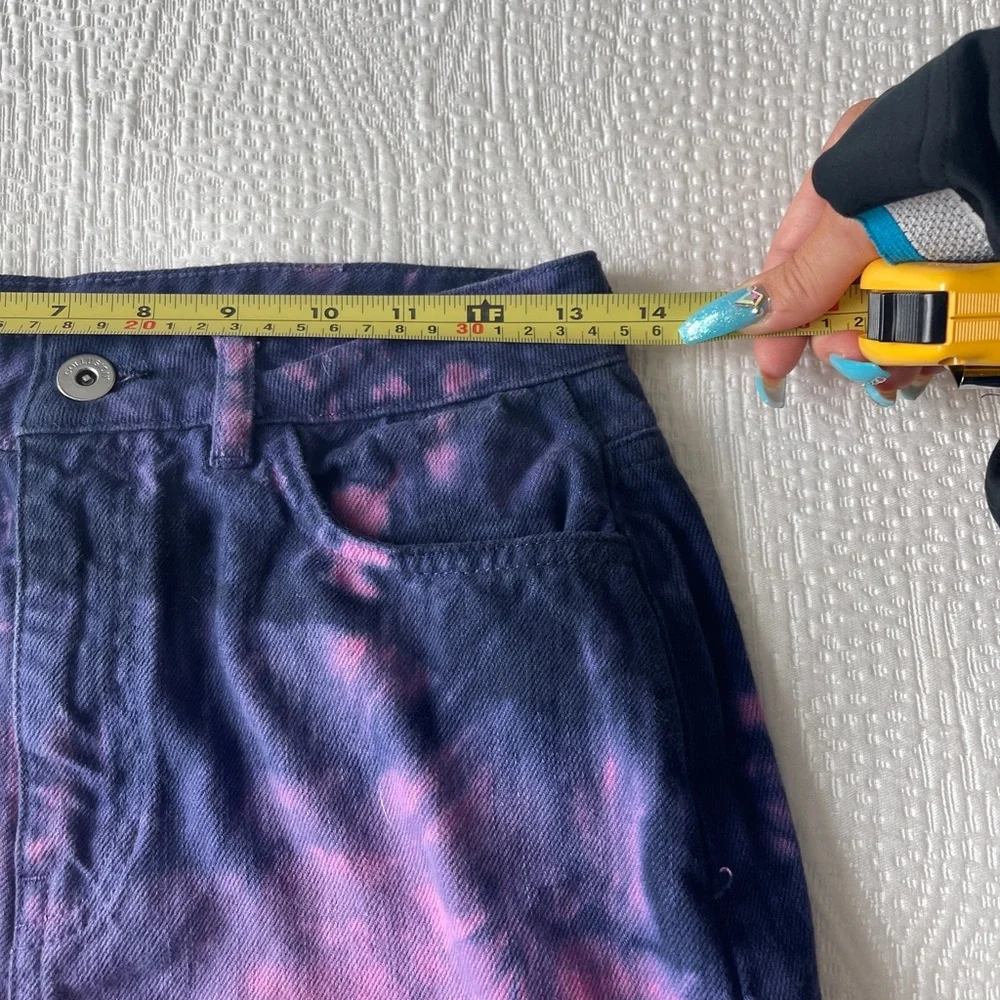 ASOS tie dye denim skirt size US 6 - Picture 8 of 8